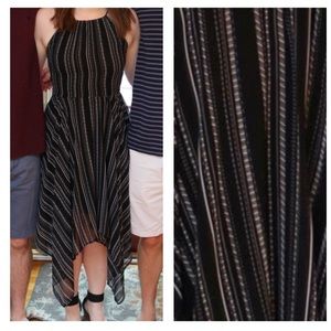 Black and White Asymmetrical summer dress